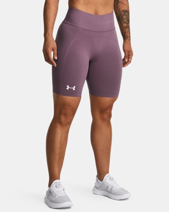 Women's UA Train Seamless Shorts, Purple, pdpMainDesktop image number 0